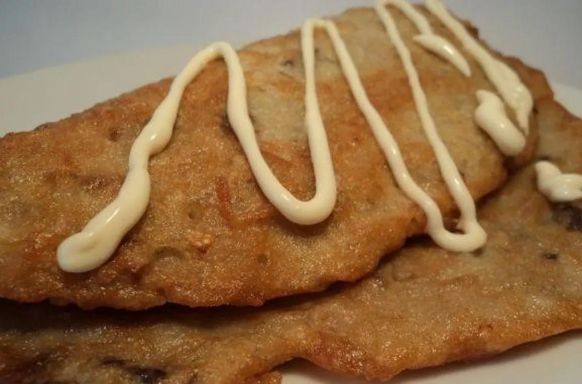 Bulviniai blynai su grybais