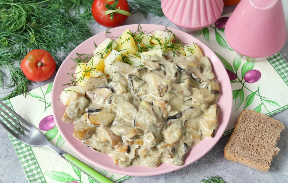 Naminis baravykų padažas prie mėsos