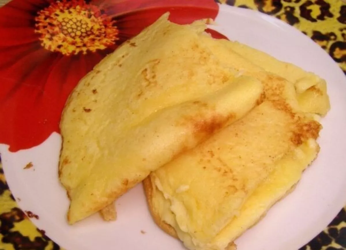 Omletas su manų kruopomis ir pienu