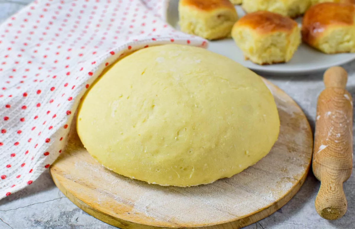 Puri varškės mielinė tešla bandelėms