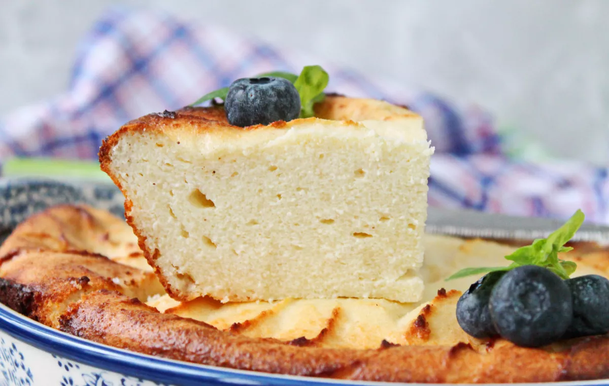 Varškės apkepas kaip darželyje