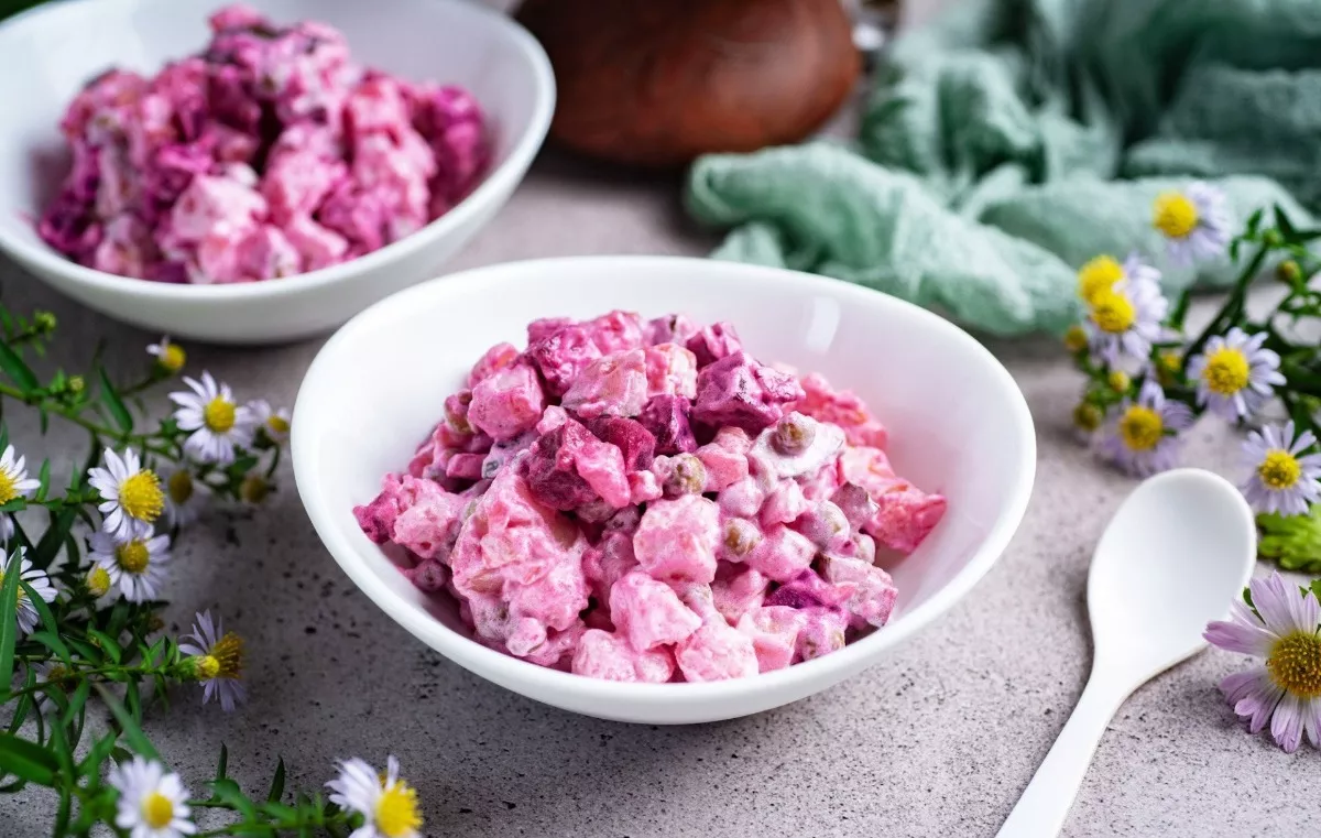 Vinegreto salotos su majonezu