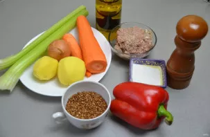 Paruoškite ingredientus.