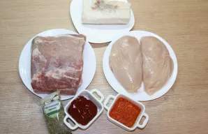 Paruoškite ingredientus.