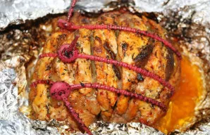 Galite įjungti konvekcijos režimą. Mėsa greičiau apskrus.