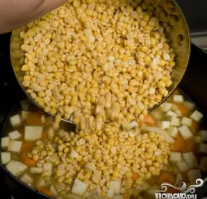 ... sudėkite į sriubą.