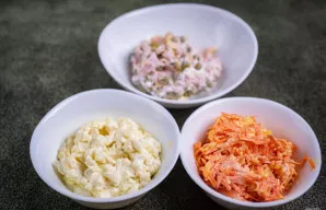 Taigi, tartaletėms paruošti trys įdarai.