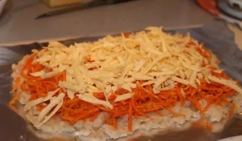 Paskleiskite sūrį.