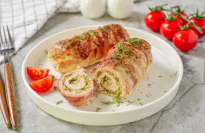 Kalakutienos suktinukai su įdaru orkaitėje