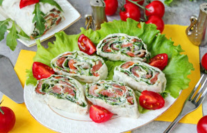 Lavašo suktinukas su žuvimi