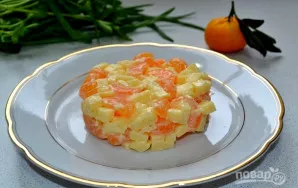 Mandarinų ir sūrio mišrainė