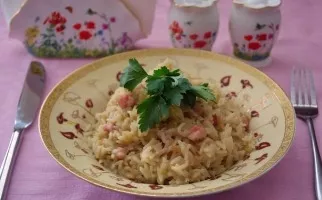 Risotto su rūkyta krūtinėle