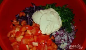 Salotos iš raudonųjų kopūstų