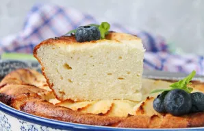 Varškės apkepas kaip darželyje